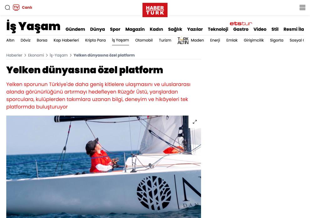 Habertürk haberinin sayfa görüntüsü