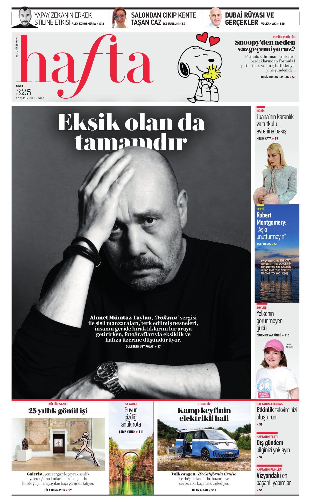 Hafta dergisinin 325. sayısının kapağı